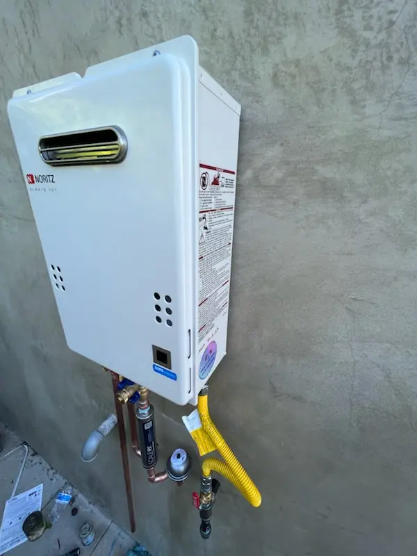 Tankless water heater installation for Bowman homes